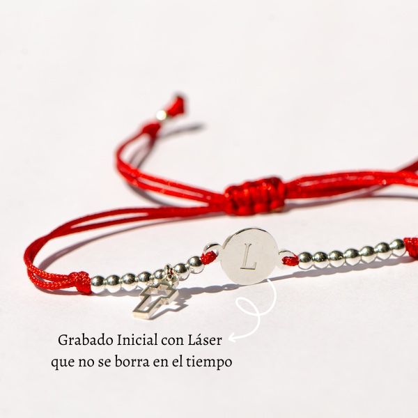 Pack Duo - Dos Pulseras Cruz de San Benito y Grabado de Inicial Gratis