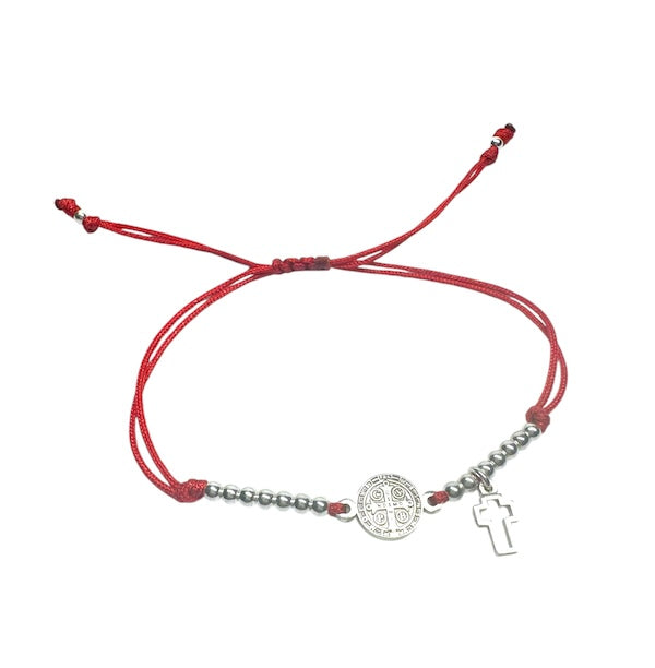 Pack Duo - Dos Pulseras Cruz de San Benito y Grabado de Inicial Gratis