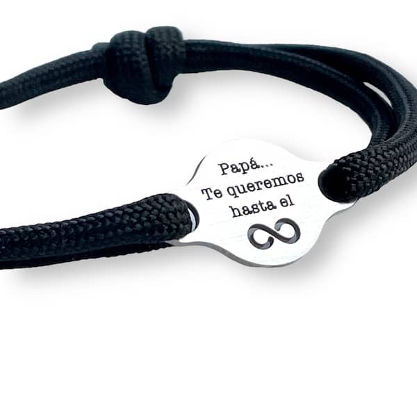 Pulsera Papá Infinito de Plata
