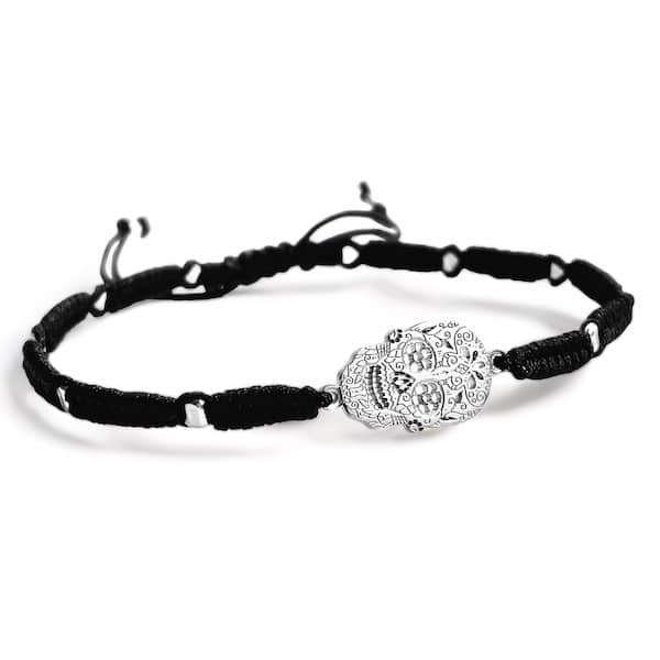 Pulsera Smashed Skull de Plata