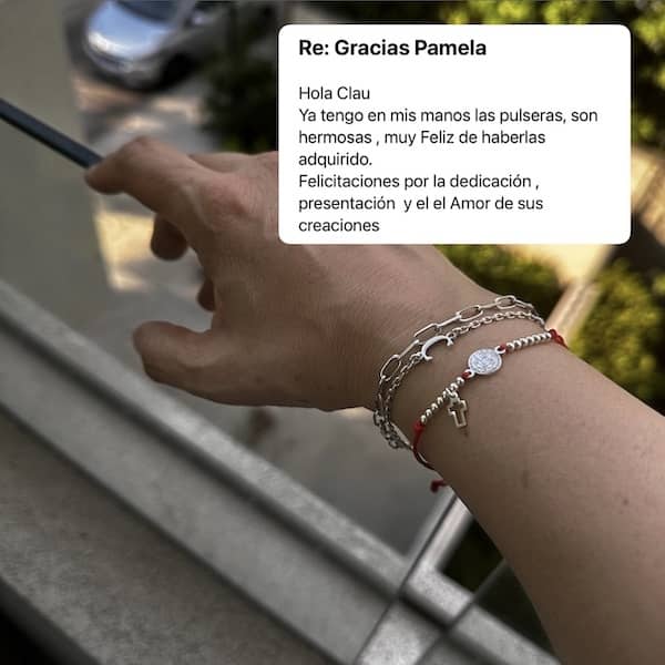 Pack Duo - Dos Pulseras Cruz de San Benito y Grabado de Inicial Gratis