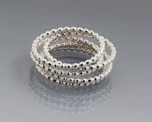 Anillo Bolitas Plata - Unicus Joyas