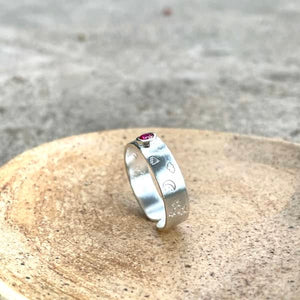 Anillo Cósmico Circón de Plata - Unicus Joyas
