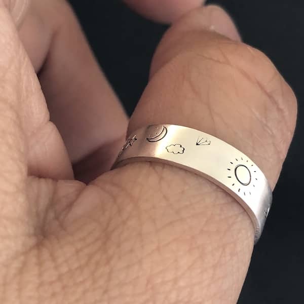 Anillo Cósmico de Plata - Unicus Joyas