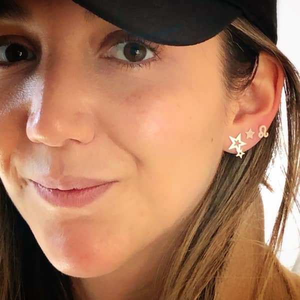 Aros Doble Estrella Plata - Unicus Joyas
