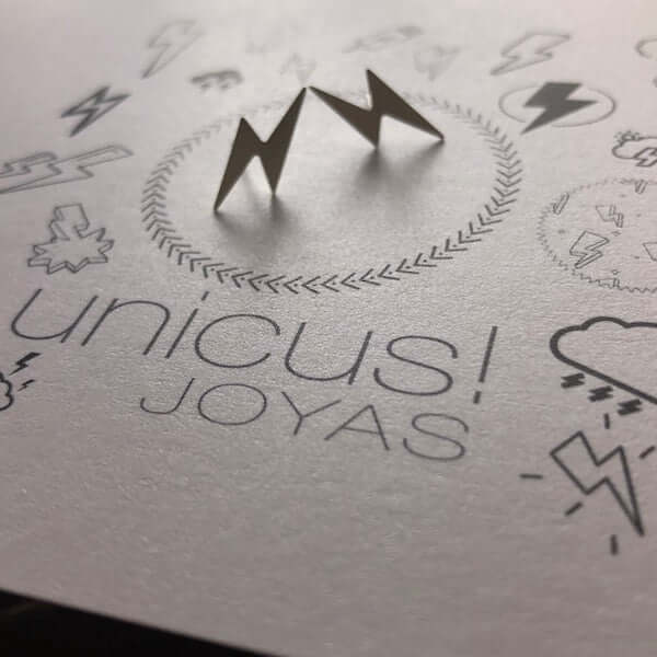 Aros Rayo Plata - Unicus Joyas