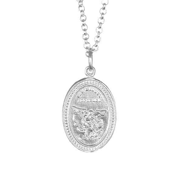 Cadena Arcángel Miguel Plata - Unicus Joyas