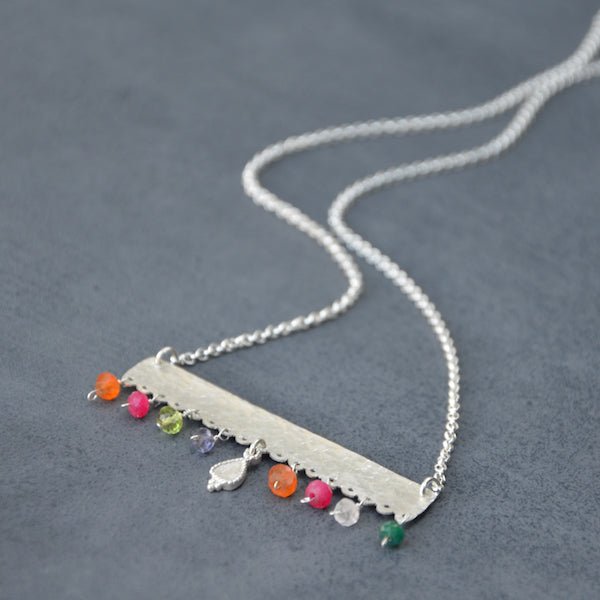 Cadena Blonda Piedras Y Gota - Unicus Joyas