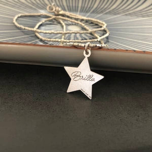 Cadena de Mostacillas Star Paisley Plata - Unicus Joyas