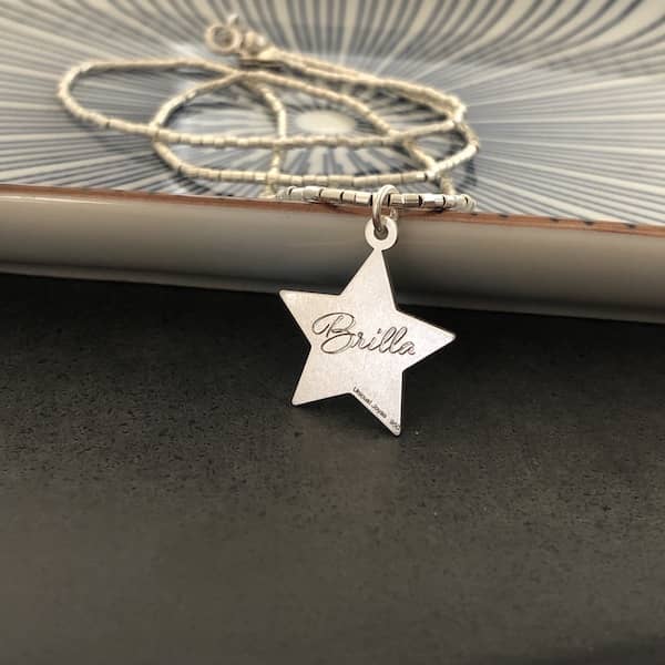 Cadena de Mostacillas Star Paisley Plata - Unicus Joyas