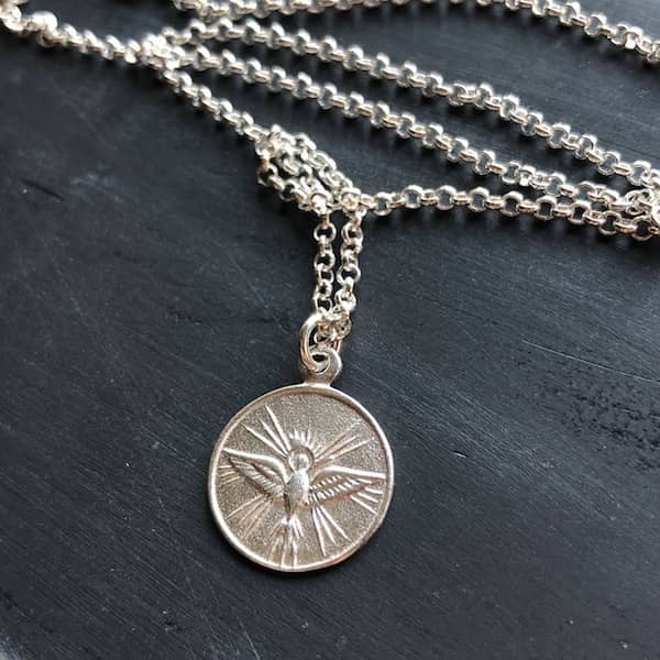 Cadena Espiritu Santo Plata - Unicus Joyas