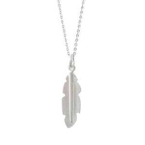 Cadena Plumita Plata - Unicus Joyas