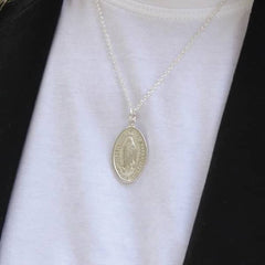 Cadena Virgen De Guadalupe Plata - Unicus Joyas