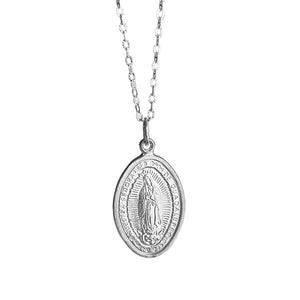Cadena Virgen De Guadalupe Plata - Unicus Joyas