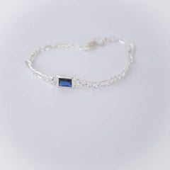 Pulsera Cartier Circón Zafiro Plata - Unicus Joyas