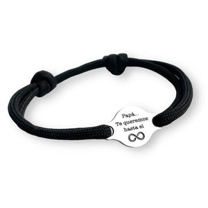 Pulsera Papá Infinito de Plata - Unicus Joyas