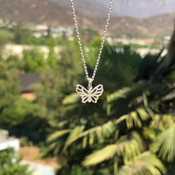Collar Charm Mariposa
