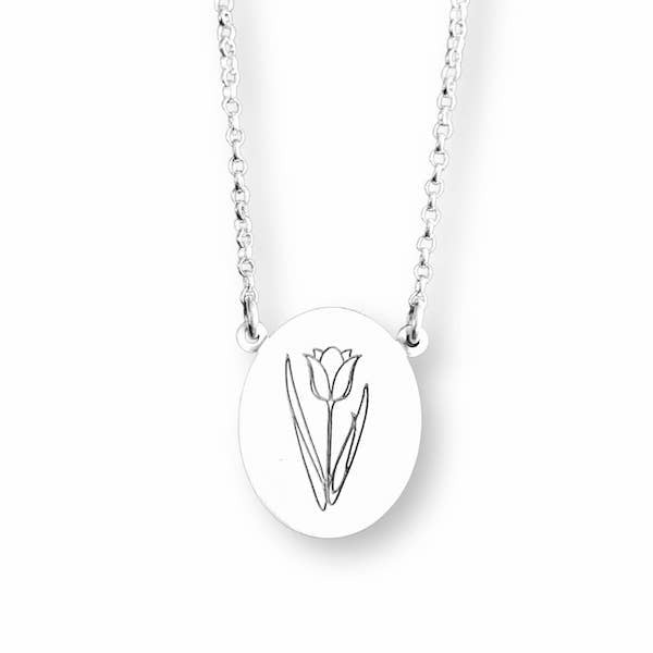 Collar Horóscopo Aries y Tulipán