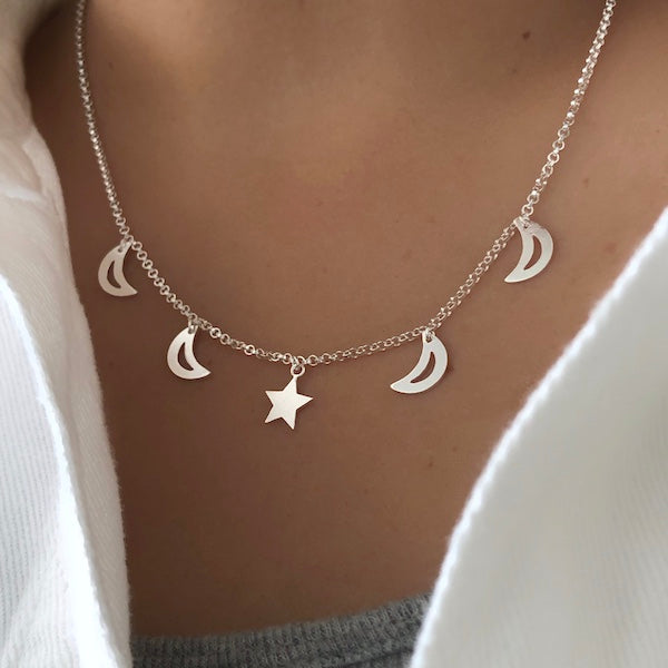 Collar Lunas y Estrella