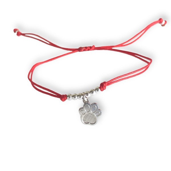 Pulsera de Plata Patita de Perro