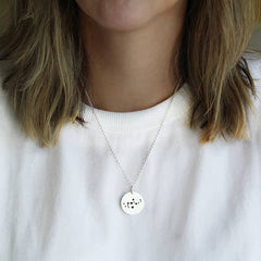 Collar Constelación Zodiacal Virgo Plata - Unicus Joyas