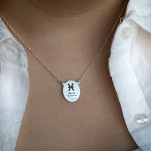 Collar Horóscopo Piscis y Hortensia - Unicus Joyas