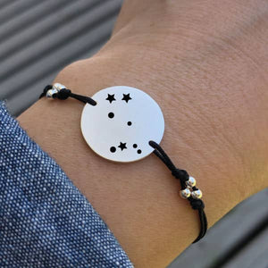 Pulsera Disco Constelación Zodiacal Géminis - Unicus Joyas