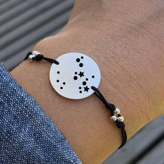 Pulsera Disco Constelación Zodiacal Sagitario - Unicus Joyas