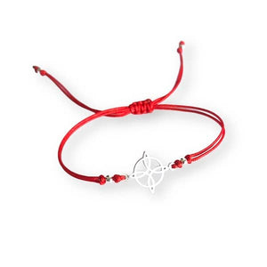 Pulsera Hilo Rojo Nudo de Bruja Plata - Unicus Joyas